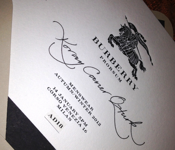 Milan Fashion Attack - Burberry